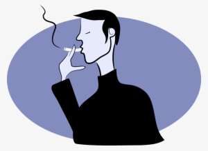 Medium Image - Man Smoking Clipart Png #167996