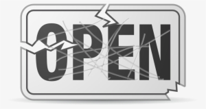 A Sign Of Scratching And Damaging - Open Sign Clip Art #169009