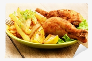 Fried Drumsticks With French Fries Wall Mural • Pixers® - Alimentos Fritos #169034