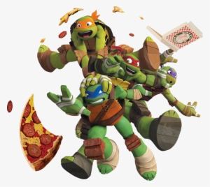 Tortugas Ninja Png - Teenage Mutant Ninja Turtles With Pizza T Shirt #169206