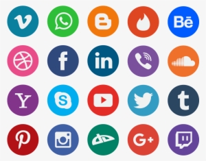 Social Media Icon Vector Free Graphic Collection - Number 1 30 Printable #169224