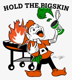 Graphic Royalty Free Library Hold The Pigskin A - Tailgate Party #169259