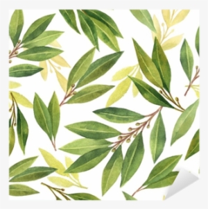 Watercolor Bay Leaf Seamless Pattern Of Flowers And - Flower Png Tumblr Aquarela #169425