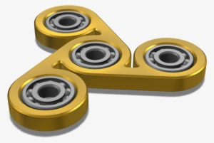 Golden Fidget Spinner - Golden Fidget Spinner Png #169627
