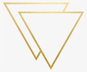 Transparent Triangle Gold - Gold Line Clip Art #1600107