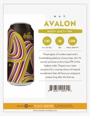 Avalon-sellsheet Outlined - Caffeinated Drink #1600144