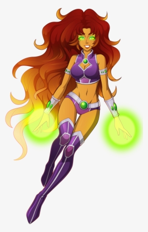 Starfire By Sparks220stars - Starfire Comic Png #1600596