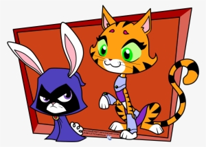 Young Justice Images Raven And Starfire Hd Wallpaper - Teen Titans Star Cat #1600714