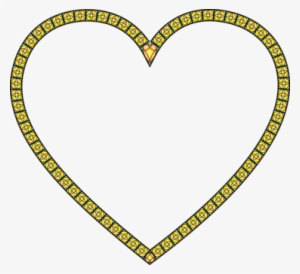 Window Stained Glass Picture Frames - Gold Love Frame Hd Png #1601266