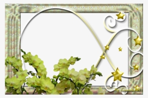 Frame D Flowers N Stars Window Image - Png Window Frame Free #1601602
