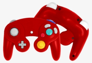Fire Red - Black And White Gamecube Controller #1602820