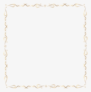Golden Border Png Clip Art Image #1602896