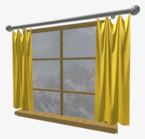 Bright Yellow Wooden Frame Window - Window #1603169