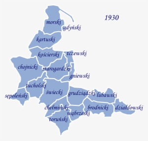 Województwo Pomorskie Pomeranian Voivodeship In 1930 - Woj Pomorskie Podział Administracyjny #1603198
