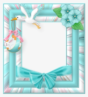 Easter Frames For Photoshop Png Image Background - Blue Easter Frame Png #1603536