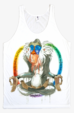 Rafiki Tank Electro Threads™ - Rafiki The Past Can Hurt Quote Tattoo #1604510