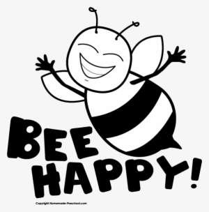 Prek Yoga, Ages 3-5 - Bee Clipart Black And White #1604664