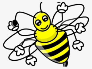 Drawn Bee Lebah - Red Bee Cartoon #1604681