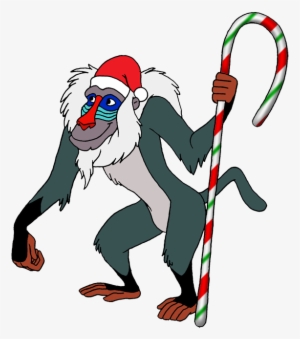 Rafiki Png Clipart - Lion King Christmas Png #1604856