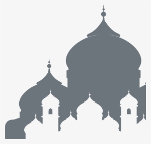 E#mosque Gray Line Design - Islamic Masjid Png Vector #1604907