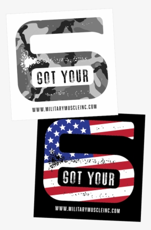 “got Your 6” 5 Inch Vinyl Sticker Combo Pack - Got Your 6 #1605479