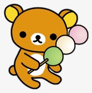 Rilakkuma Bear Holding Large Sweets Stick - Rilakkuma Bear #1605691
