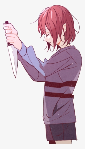 Frisk Holding Knife - Frisk With A Knife #1605745