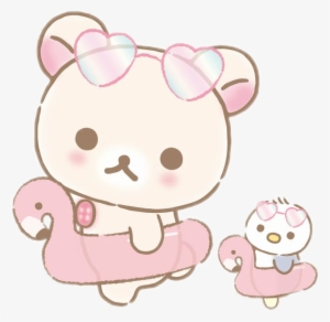 Rilakkuma Korilakkuma Pink Pastel Cute Heart - Korilakkuma Transparent #1605839
