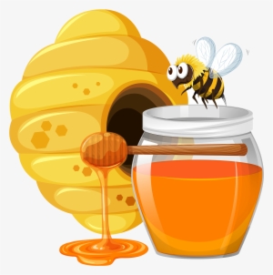Graphic Free Download Honey Cartoon With Transprent - Bee Png #1606048
