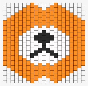 Rilakkuma Mask Bead Pattern - Numbered Kandi Mask Pattern #1606103