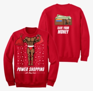 Terry Crews Power Shopping Haha Holiday Sweater - Terry Crews Christmas Sweater #1606577