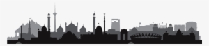 Clip Transparent Library India Vector Skyline - India Skyline Silhouette Png #1607715