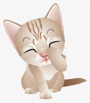 Kids Cute Kitten Wall Sticker - Belated Happy Birthday Sister In Law #1608519