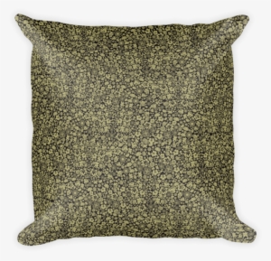 Multiple Flowers On Black And White Square Pillow - Pillow #1608987
