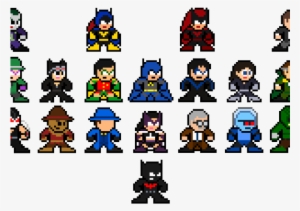 Pixel Clipart Bat Symbol - 8 Bit Megaman #1609322