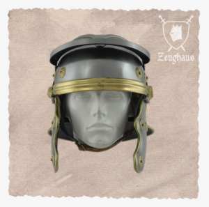 Roman Trooper Helmet , Polished Big Picture-0 - Beckenhaube Mit Visier Brüniert #1609371