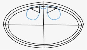 How To Draw Batman Logo - Circle #1609498 How To Draw Batman Logo - Circle #1609498