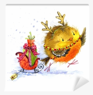 New Year Watercolor Hand Drawn Illustration - New Year #1609522