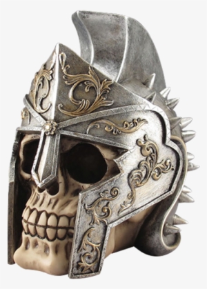 Roman Helmet Skull Statue - Roman Skull Statue #1609837