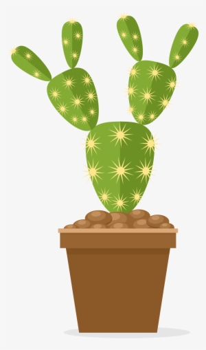Prickly Pear Cactaceae Flowerpot Nopal - Nopal Animado Png #1610131