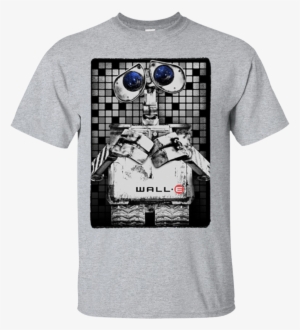 Pixar Wall-e Tile Portrait Graphic T Shirt Hoodie Sweater - T-shirt-wall-e-starry-eyed #1610208