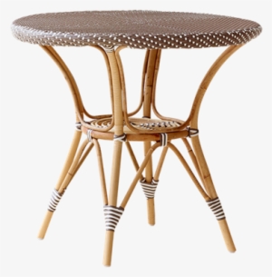 Danielle Café Table Rattan Medium Cappuccino - Sika Design Affäire Danielle Cafétisch, Ø 80 Cm #1611255