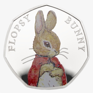 Flopsy Bunny 2018 Uk 50p Silver Proof Coin Rev Tone - Peter Rabbit 50p Coins #1611408