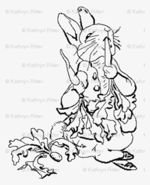 Black And White Line Art - Black And White Peter Rabbit #1611979