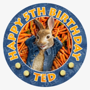 Peter Rabbit Edible Cake Topper - Badge #1612080