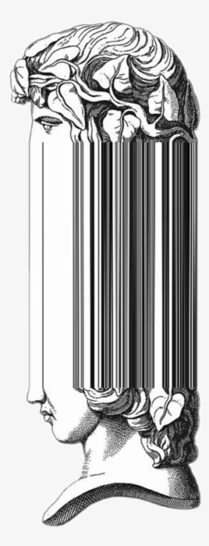 Vaporwave Aesthetic Art Transparent Sparent Png - Barcode Glitch #1612115