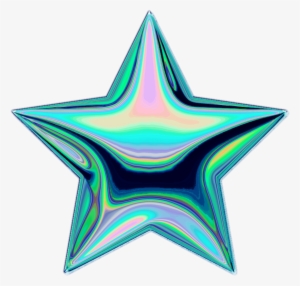Star Holo Holographic Tumblr Vaporwave Aesthetic Colorf - Vaporwave Transparent Aqua #1612297