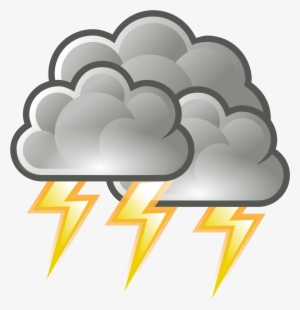 Graphic Free Library Thunder Drawing Stormy Weather - Weather Storm #1612892