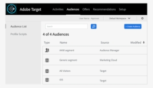 All Of Your Audience Manager Segments Will Appear In - Adobe Target Audience Manager #1613315