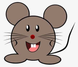 Mouse, Grey, Little, Animal, Cute, Happy - Smiling Mouse #1613637